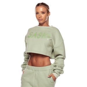 Saski Collection pistachio green jumper